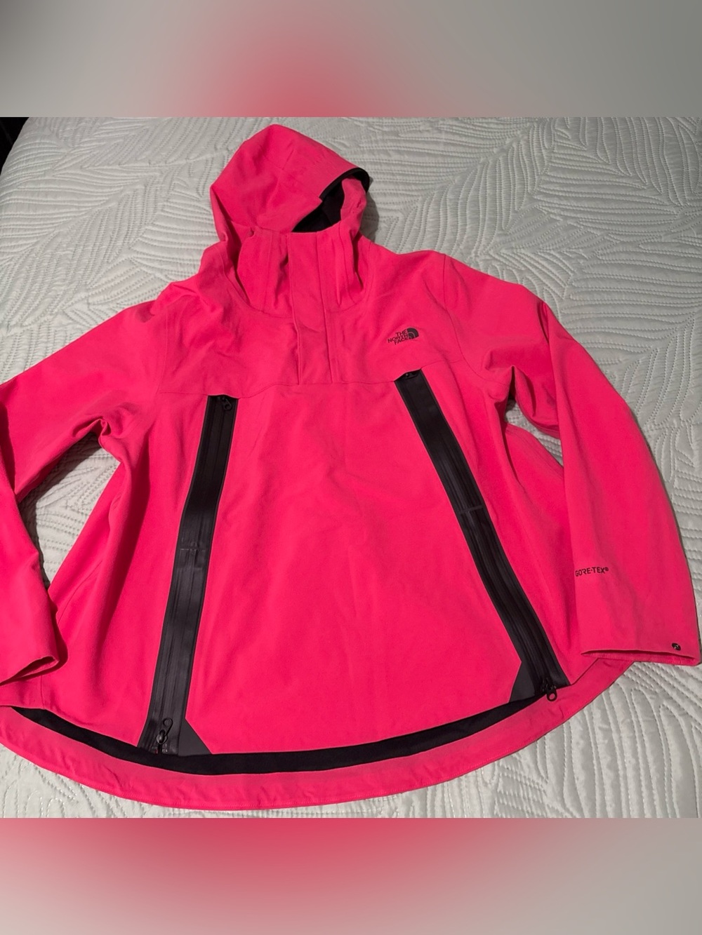 The North Face Apex Flex Gore-Tex Pullover Jacket Womens XL Pink Hooded